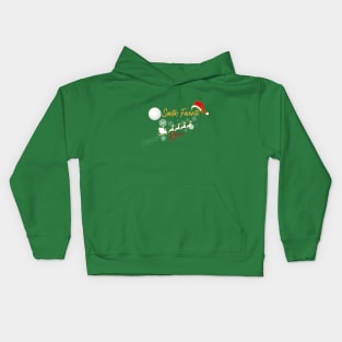 Santa's Favorite HoHoHo - Funny Christmas Saying with Snowflakes, Santa and Dears Kids Hoodie